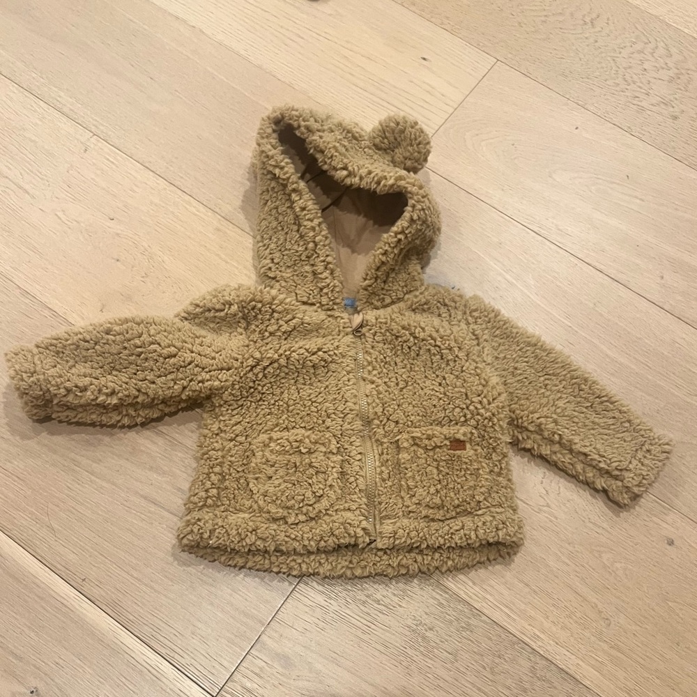 7 for all mankind Sherpa jacket tan 3-6 months